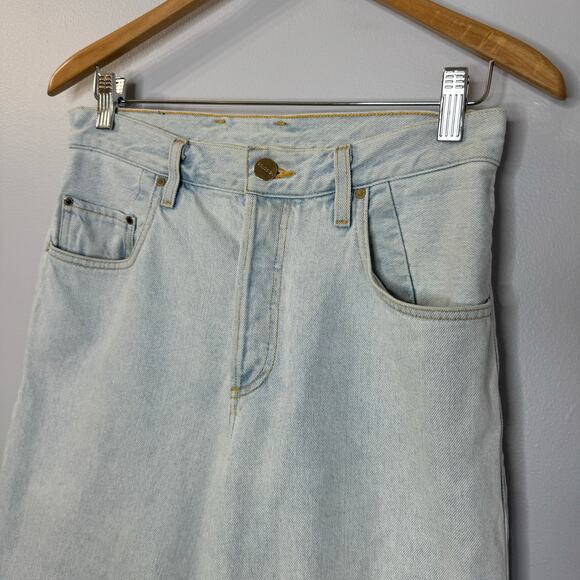 GOLDSIGN The Low Slung 90's Crop Jean High Rise Nichols Light Blue Sz. 26 - Picture 7 of 11